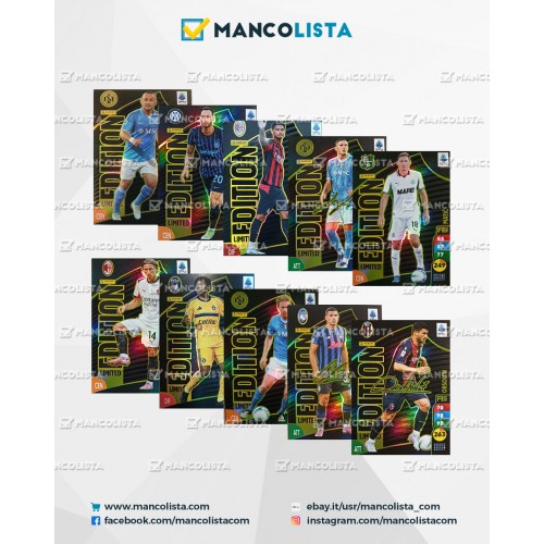 Card Mancanti Adrenalyn XL 2025/26 LIMITED EDITION Calciatori Panini 