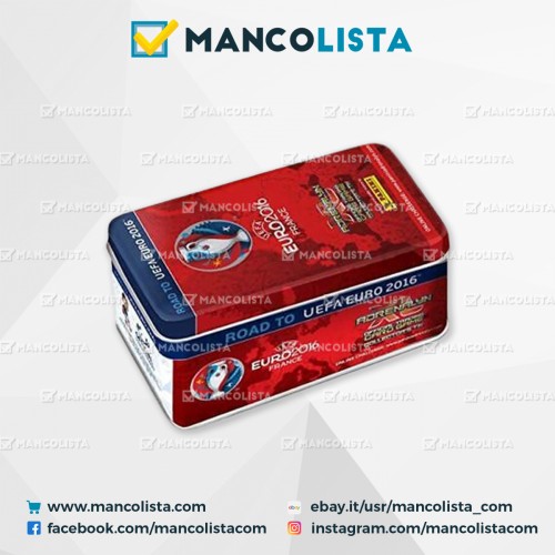 Tin box adrenalyn panini road to euro 2016 france