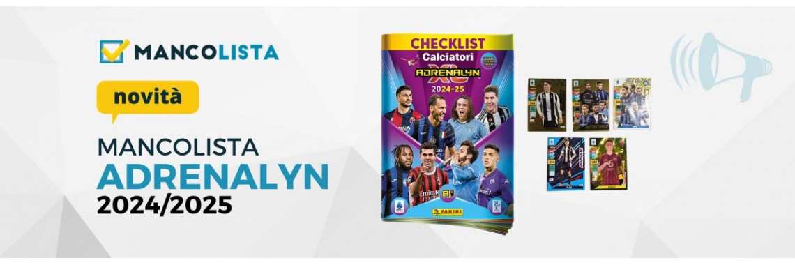 Ordina Card Mancanti Adrenalyn xl 2025 Calciatori Panini