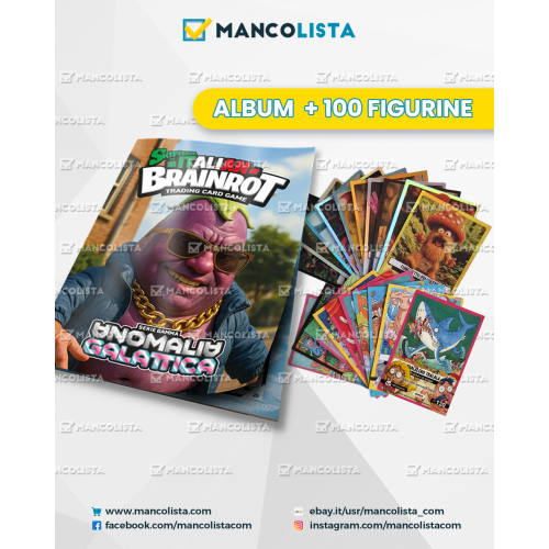 Starter kit Album + 100 card Skifidol Italian Brainrot Serie GAMMA Anomalia Galattica