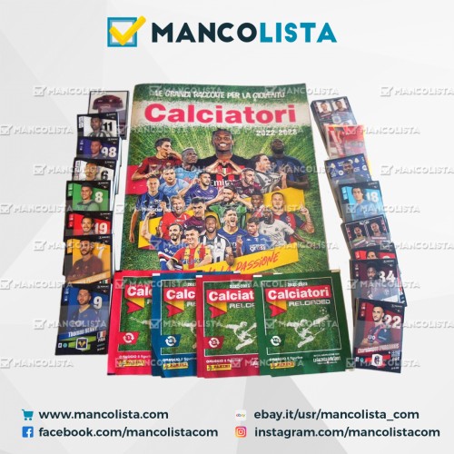 Set Completo Calciatori Panini 2023 + Album Vuoto 
